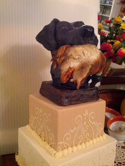 Black Lab Cake Topper - Cake by Creative Cakes by Tammy Mays