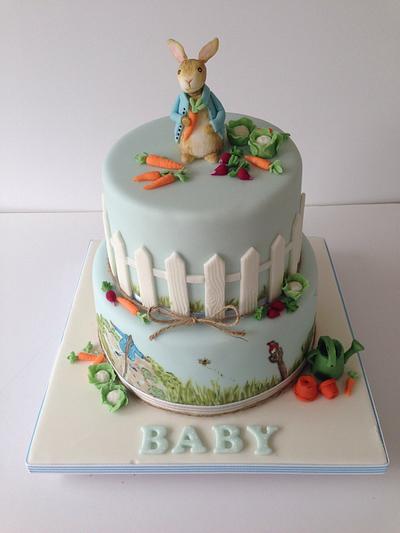 Peter Rabbit Baby Shower Cake  - Cake by The Rosebud Cake Company
