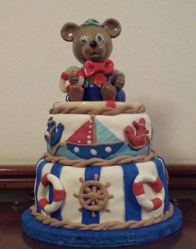 Sailor Teddy Bear - Cake by Dulciriela -Gisela Gañan