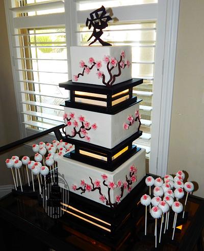 Sakura wedding - Cake by Olga