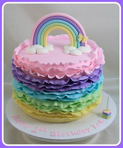 Pastel rainbow - Cake by Kake Krumbs