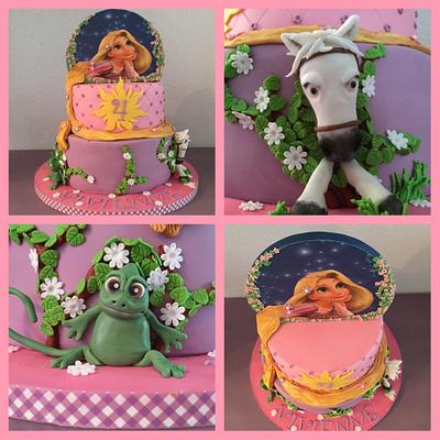 My first rapunzel cake - Cake by Homemadekeekjes