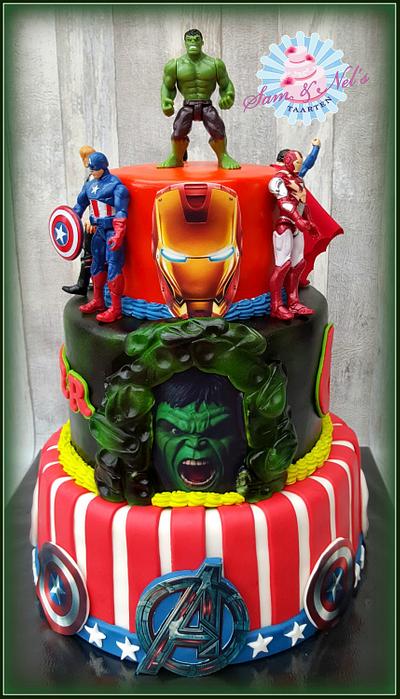 The Avengers cake - Cake by Sam & Nel's Taarten