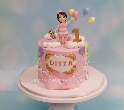 Cutie pie's Birthday - Cake by Urvi Zaveri 