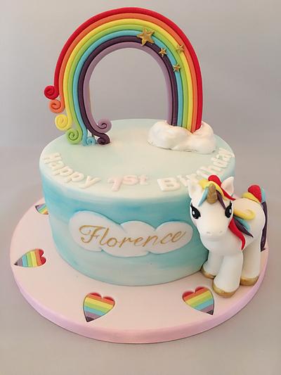 Rainbow unicorn cake - Cake by The Cat's Meow