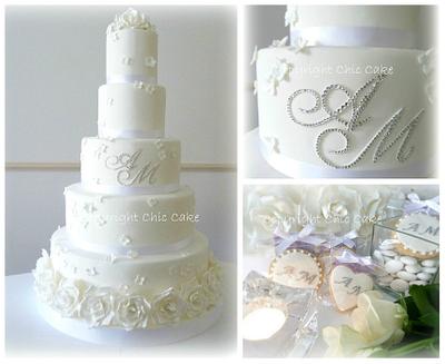 swarovski wedding cake - Cake by Francesca Morrone