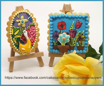 Bicasso's - My Miniature Little Paintings On Biscuits - Cake by Terry