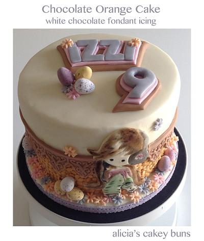 headphones and her  - Cake by Alicia's CB