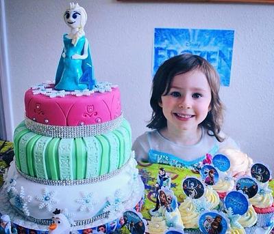 Frozen cake for my princess Anastazja - Cake by Joanna