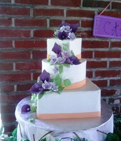 Kori & Paul's wedding cake - Cake by Linda