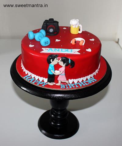 Boyfriend birthday cake - Cake by Sweet Mantra Homemade Customized Cakes Pune