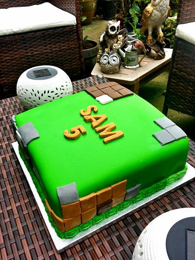 The Lazyman's Minecraft Cake - Cake by Erik Cortez