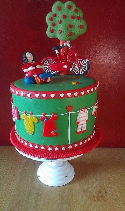 Baby shower cake - Cake by Despoina Karasavvidou