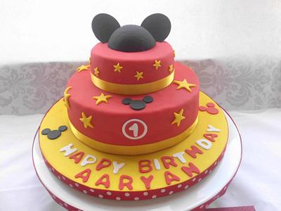 Mickey Mouse Cake - Cake by prettypetal