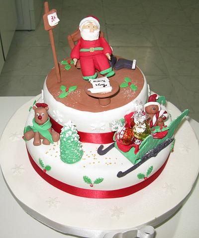 It's snowing on Santa! - Cake by Sugar&Spice by NA