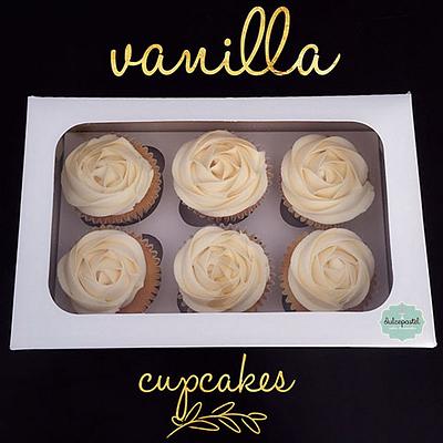 Cupcakes de Vainilla en Medellín - Cake by Dulcepastel.com