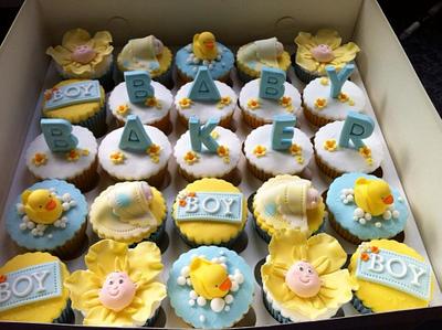 Baby shower cupcakes - Cake by Looby69