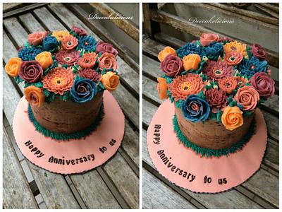 Rustic Buttercream Beauty! - Cake by Deepa Shiva - Deecakelicious