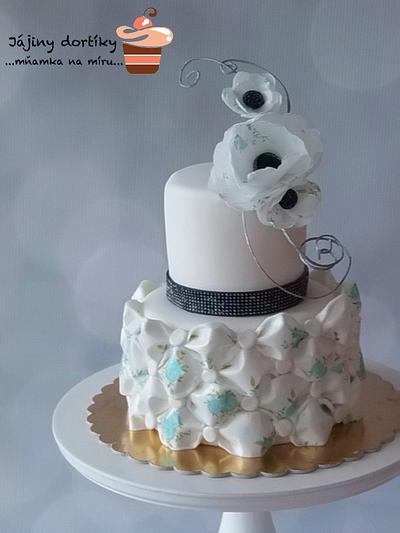 Black and Blue (and White) Elegance - Cake by Jana 