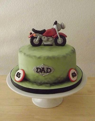 65th Birthday ~ Motorbike - Cake by The Buttercream Pantry