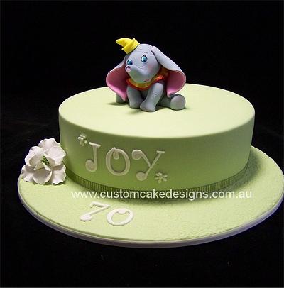 Dumbo 70th Birthday Cake - Cake by Custom Cake Designs