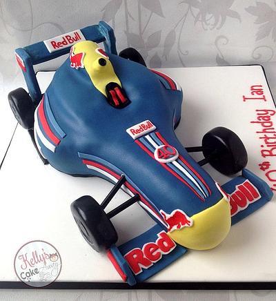 Red Bull Formula One  - Cake by Kelly Hallett