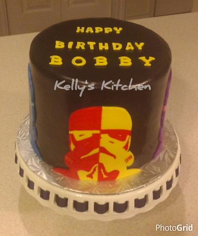 Warhol inspired Storm Troopers - Cake by Kelly Stevens