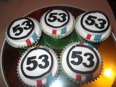 Herbie cupcakes  - Cake by Tracey