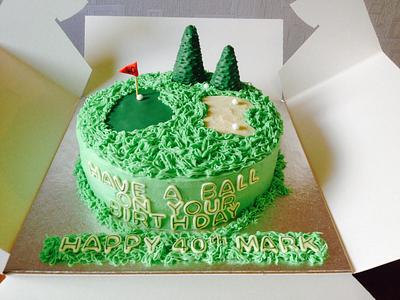 40th Golf cake - Cake by Julie Anderson
