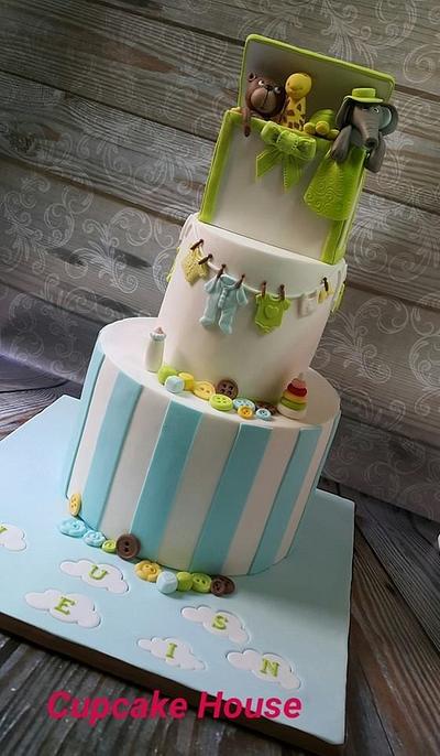 Baby shower cake  - Cake by samar  soliman