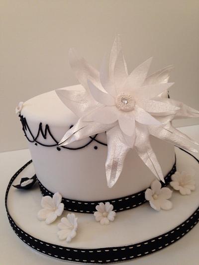Black & White chic birthday cake - Cake by Daba1