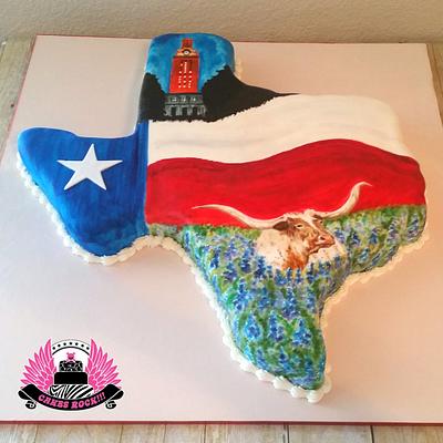 Can't Get More Texas Than This - Cake by Cakes ROCK!!!  