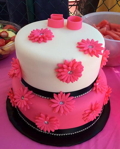 Pink 50th Birthday Cake - Cake by Cathy Gileza Schatz