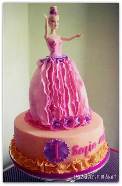 Ruffled Barbie  - Cake by Tina Salvo Cakes