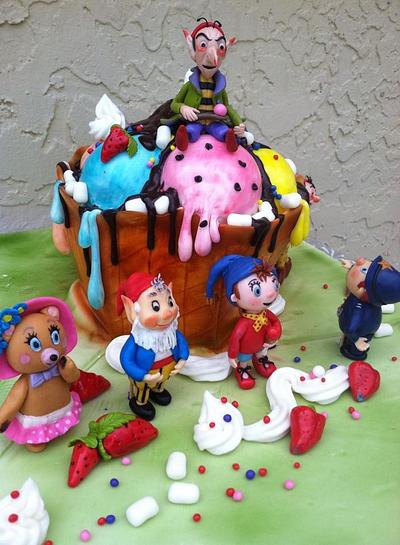 Noddy and his friends - Cake by Andrea