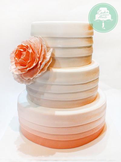 Ombre Peach - Cake by Nicholas Ang