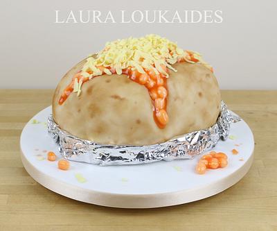 Jacket Potato Cake - Cake by Laura Loukaides