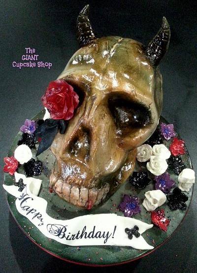 Demonic skull - Cake by Amelia Rose Cake Studio