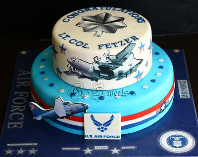 Air Force Promotion  - Cake by G Sweets
