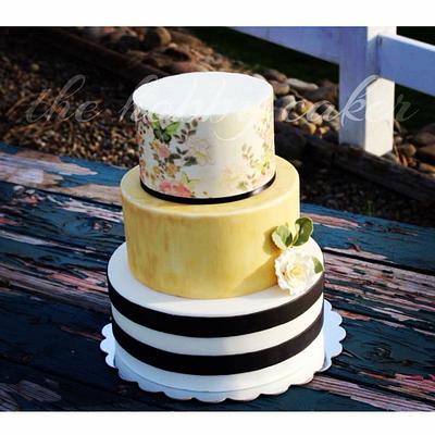 Vintage stripes - Cake by Diana