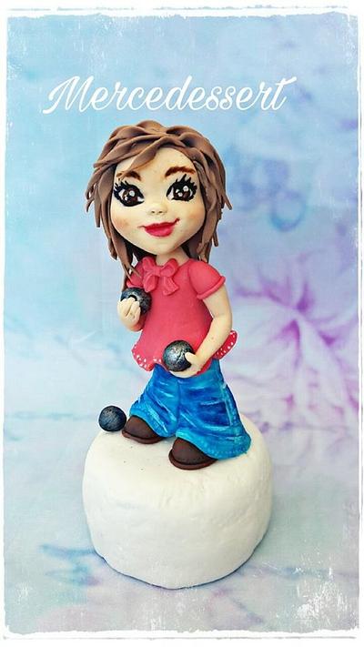 Petanque player figurine - Cake by Mercedessert