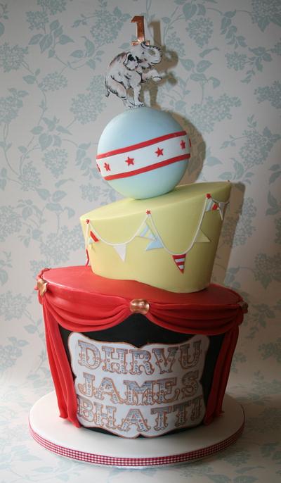 Vintage circus cake - Cake by Alison Lee