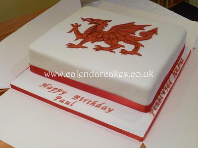 Welsh Dragon - Cake by Jackie