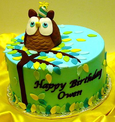 Owl First Birthday - Cake by Stephanie Dill