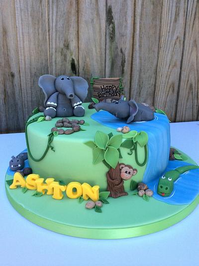 Elephant Cake - Cake by Lizzie Bizzie Cakes