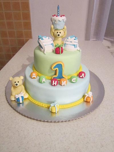 Teddy bear birthday - Cake by Fondantfantasy