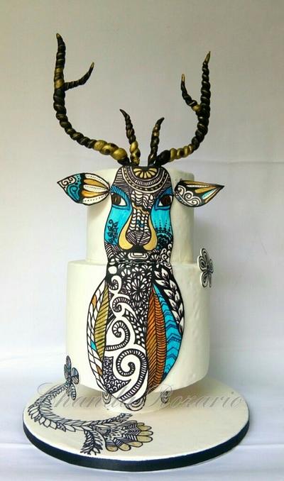 Magnificent Stag - Cake by Chanda Rozario