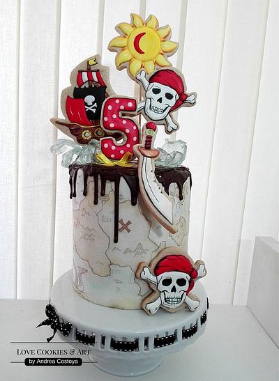Sunny Pirate´s Day - Cake by Andrea Costoya