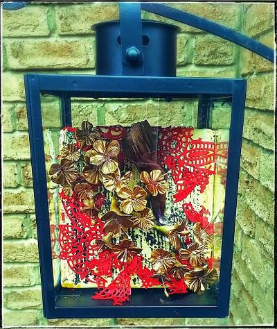 A lantern full of cherry blossoms Curiosity Shoppe Collaboration  - Cake by Danijela Lilchickcupcakes