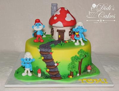 Smurfs cake - Cake by Didis Cakes